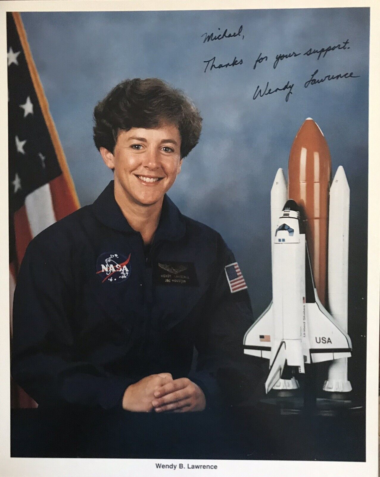 WENDY LAWRENCE Signed Official NASA 8x10 Photo…SHUTTLE ASTRONAUT