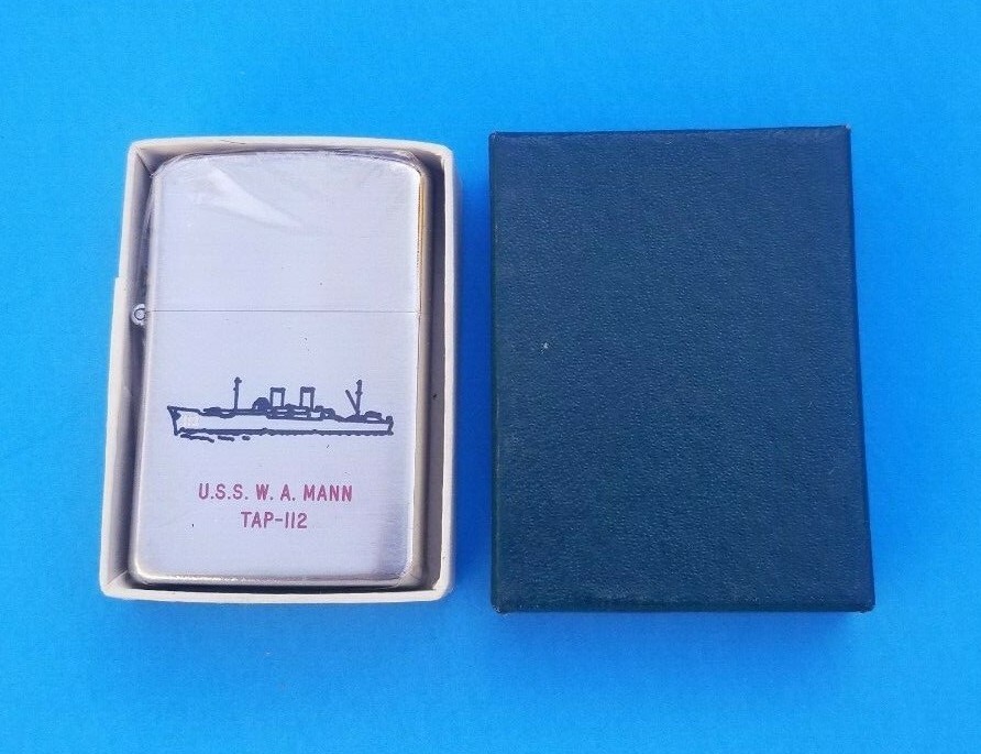 NEW, Sealed in Box (NIB) U.S.S. W.A. MANN Prince 'Rocky' Lighter TAPP-122 U.S.A.