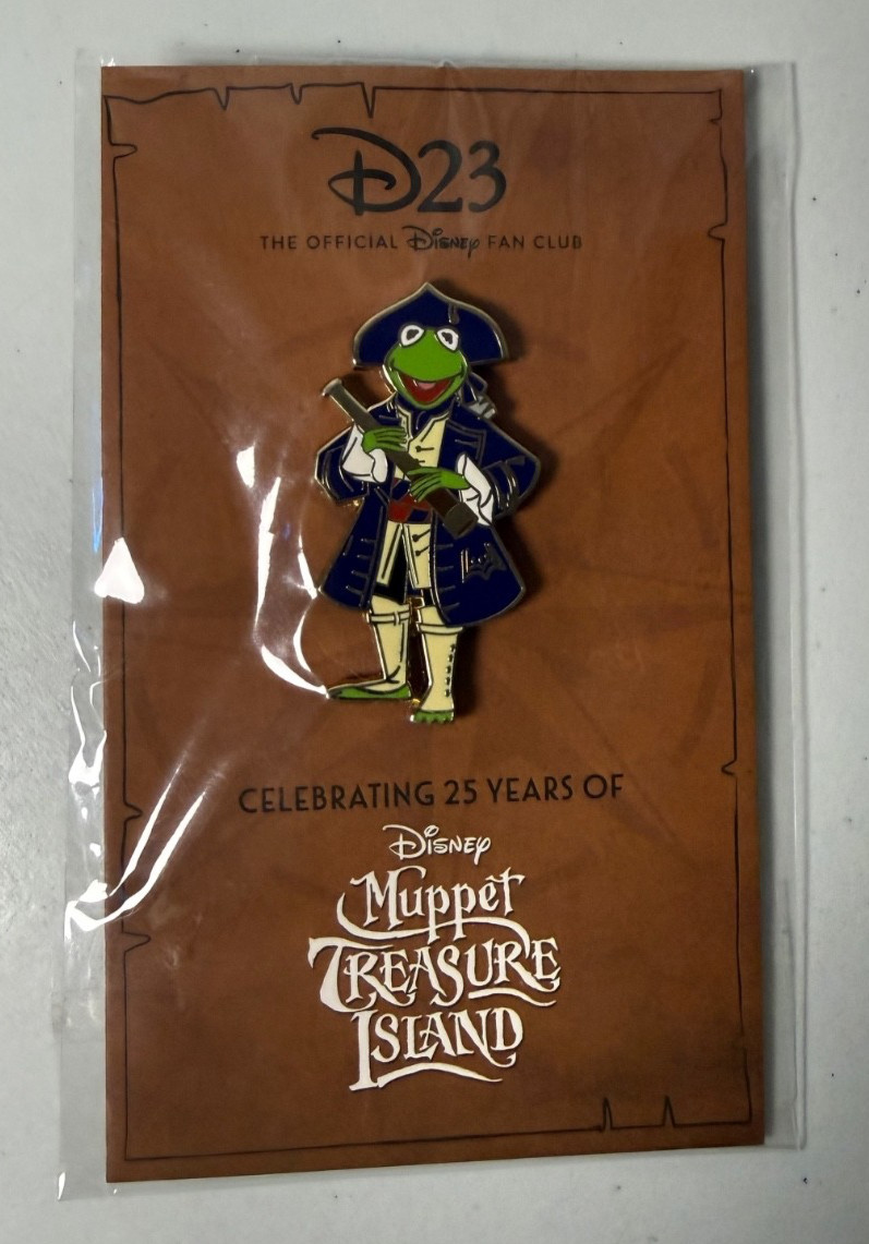 D23 Disney Kermit Celebrating 25 Years of Muppet Treasure Island Pin 1500 - New D23 Disney Kermit Celebrating 25 Years of Muppet Treasure Island Pin 1500 - New