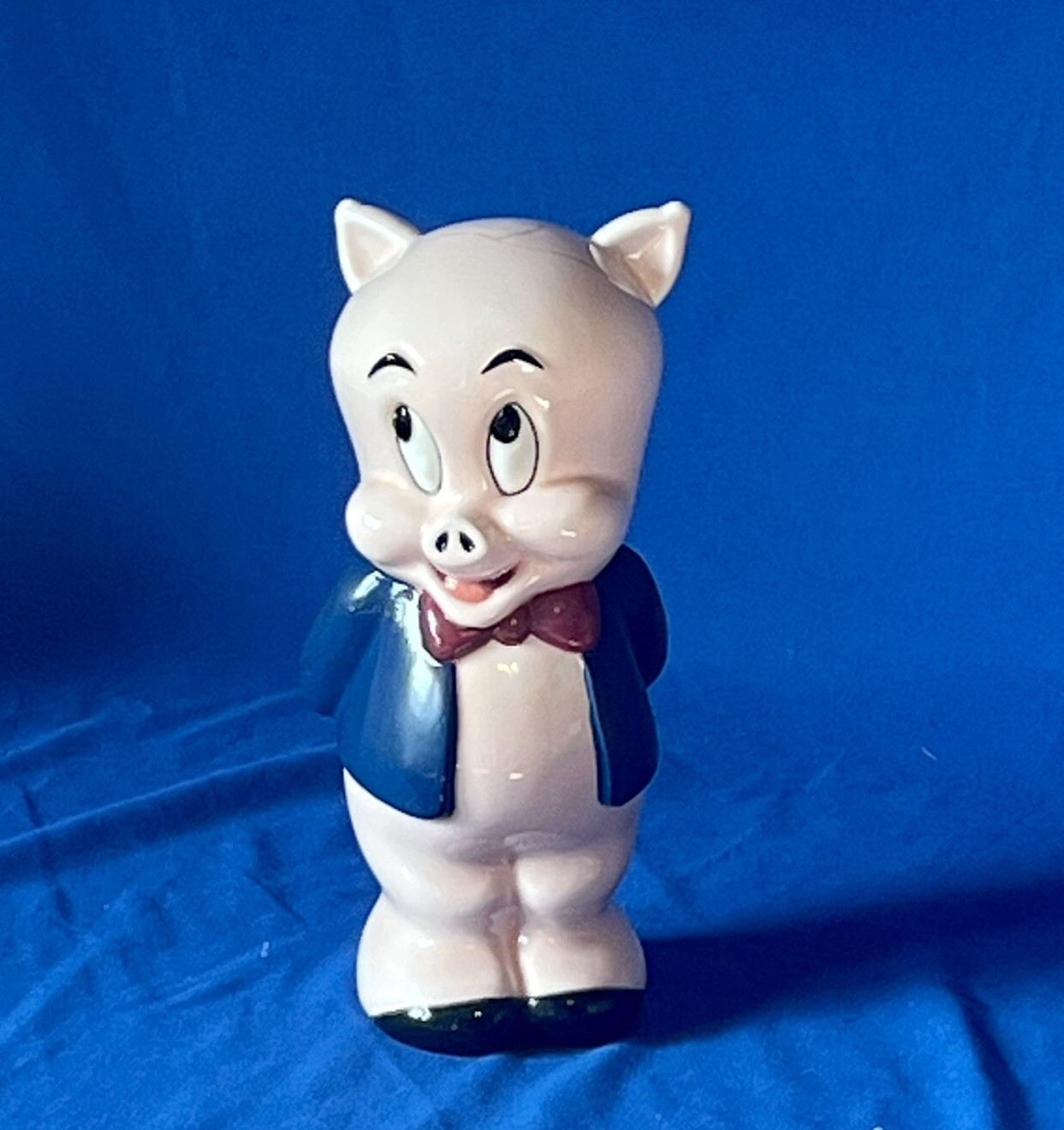 Vintage Rare Porky Pig Ceramic Coin Bank Warner Bros Looney Tunes 9.5" 1994