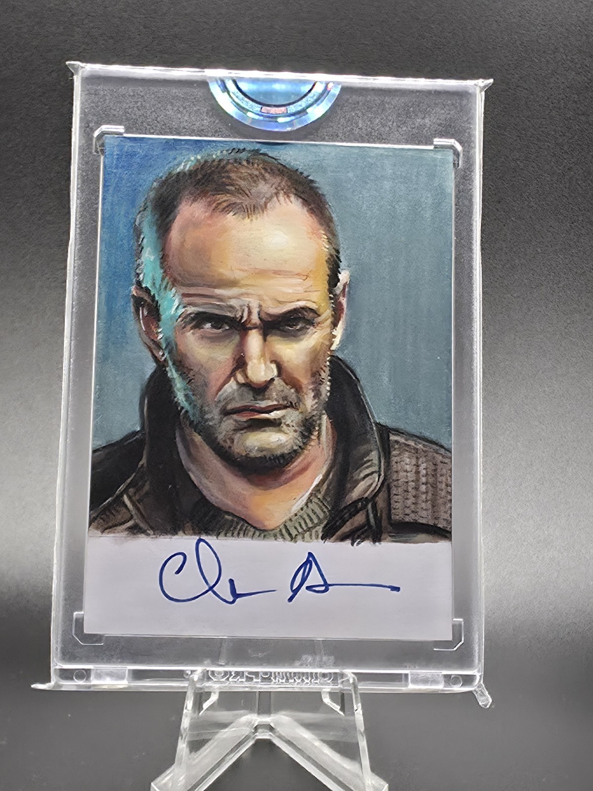 SWAU Artist Series Sketch Card Clark Gregg Auto 1/1 By Cyrus Sherkat