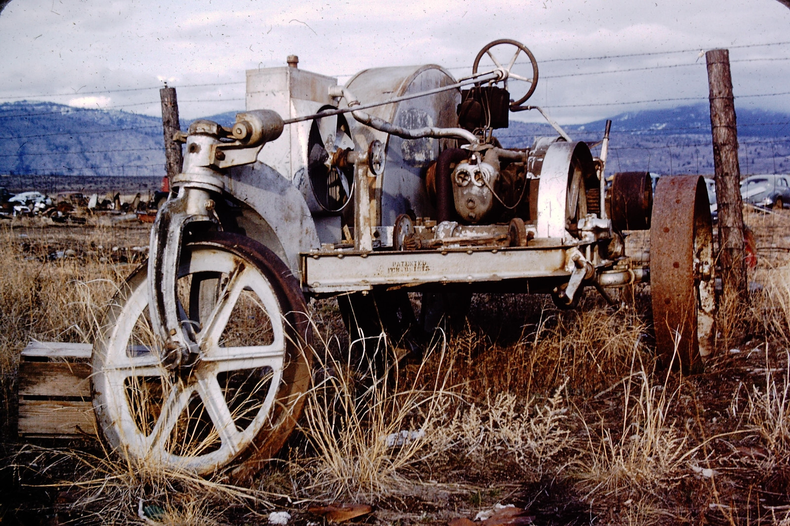 1957 Antique Tractor Omak Washington Kodachrome Slide Ref L70 1957 Antique Tractor Omak Washington Kodachrome Slide Ref L70