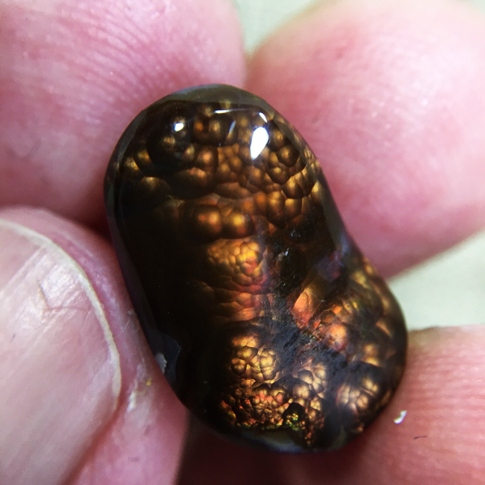 9.15Ct TOP GRADE Quality Genuine Natural Mexico Fire Agate Cabochon