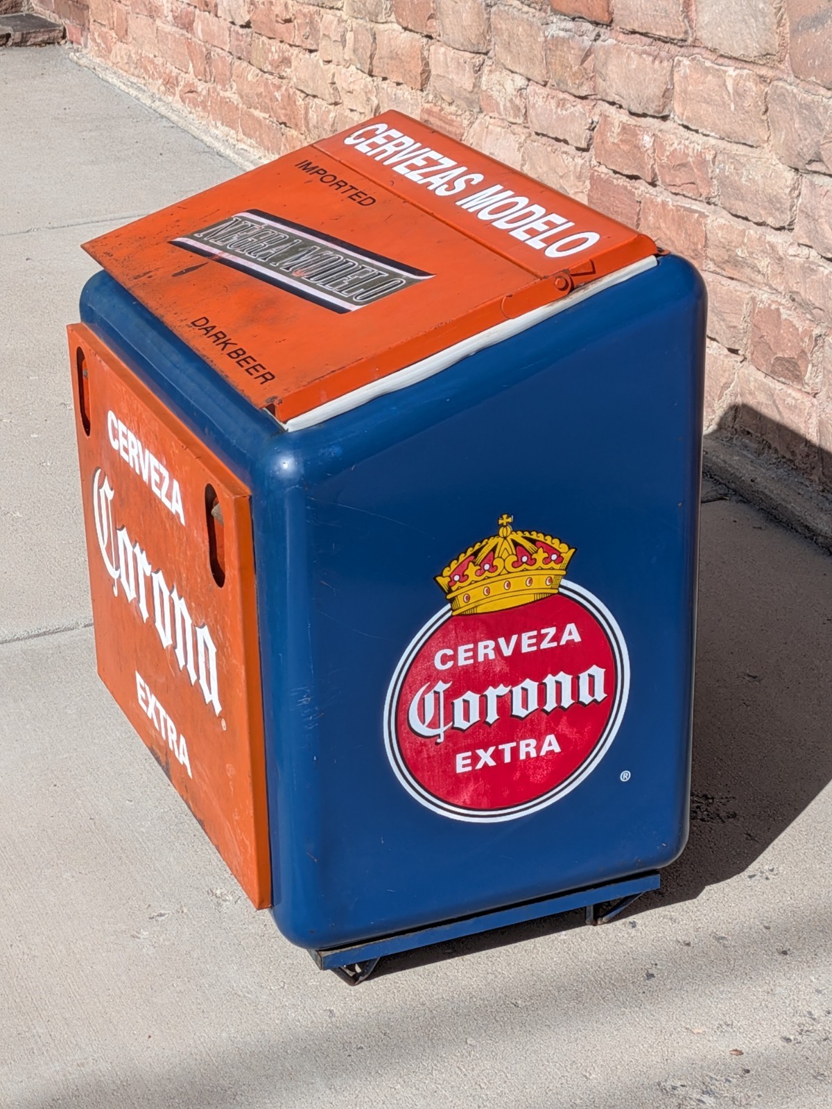 Rare 1950's Vintage Corona Beer Ice Chest Garage Party Cooler Cervezas $475