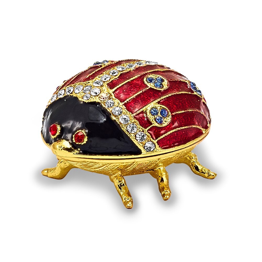 Bejeweled Lady Bug Trinket Box Bejeweled Lady Bug Trinket Box