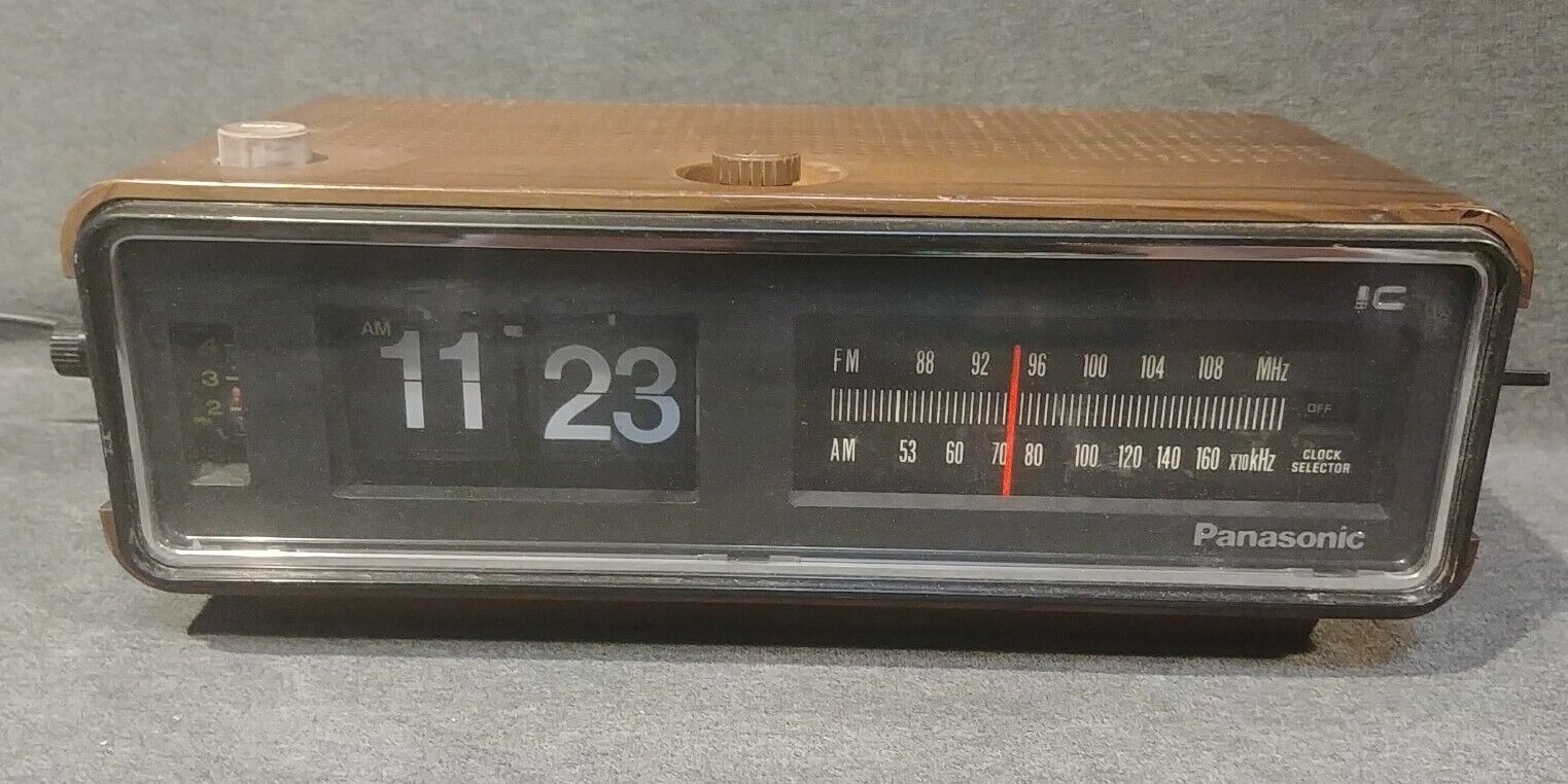 Vtg Panasonic RC- 6253 FM/AM Flip Digit | Clock Radio | Tested Working