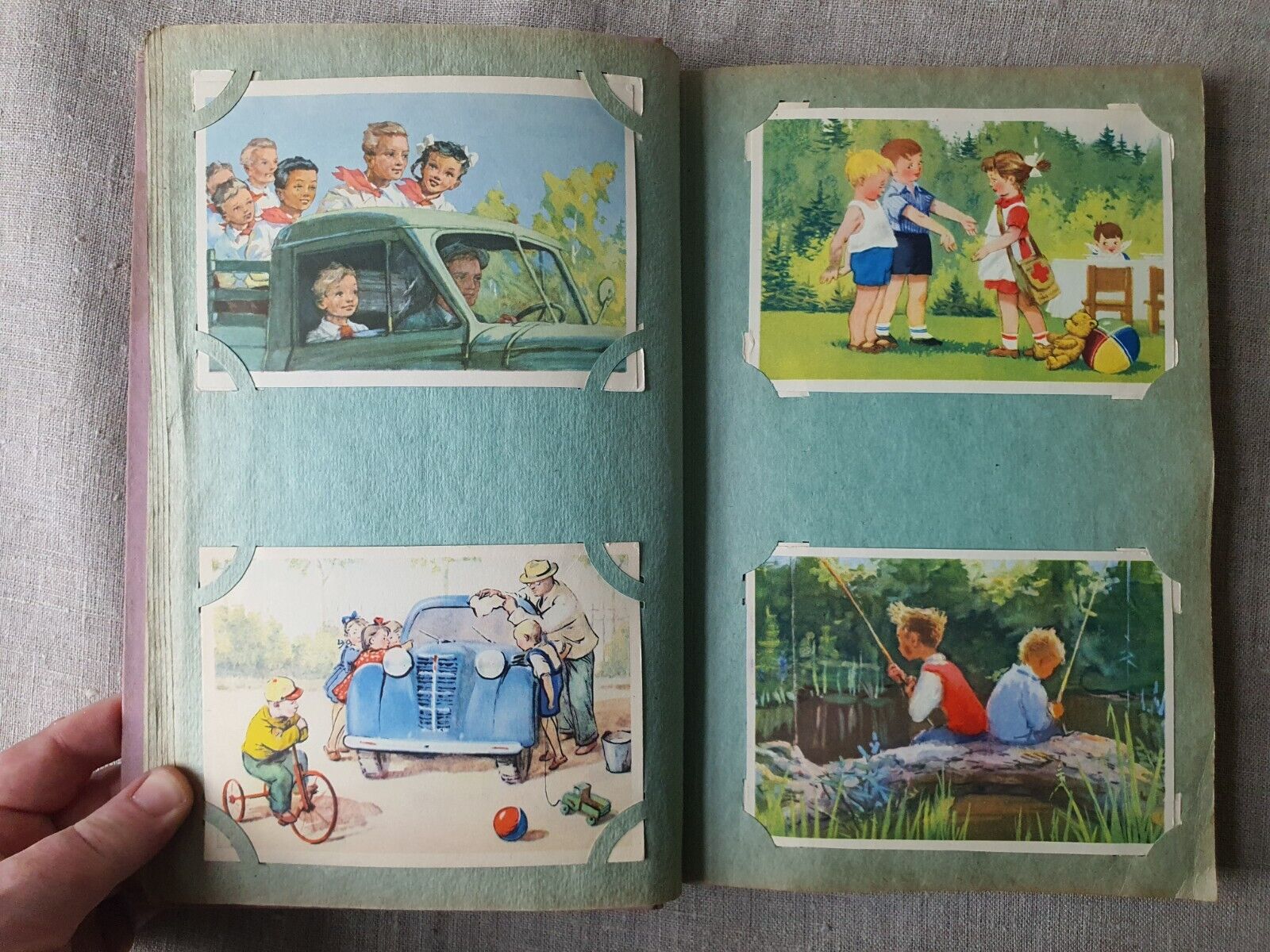Full Album. Old Soviet postcards from the 1950s. All Postcards Original USSR