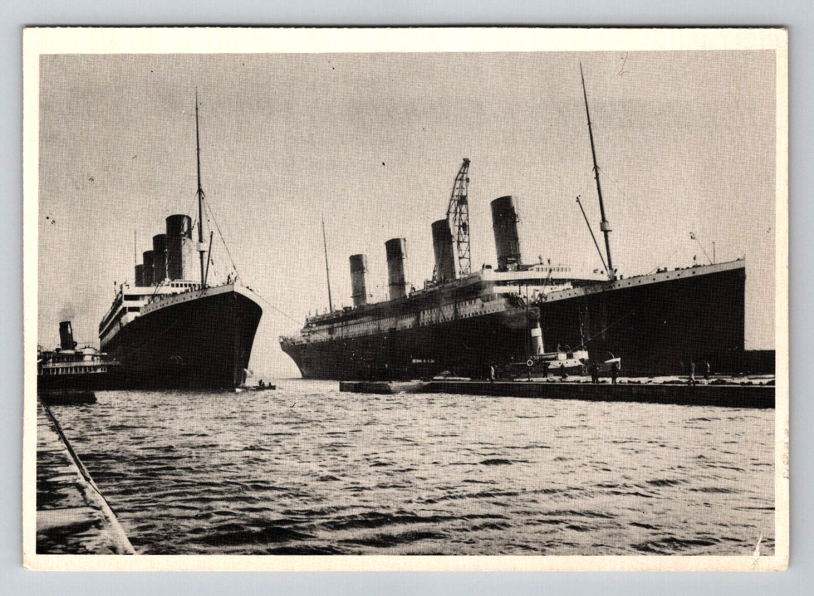 Postcard 4x6 RMS Titanic Olympic Steamer Ships 1912 White Star Line Reprint