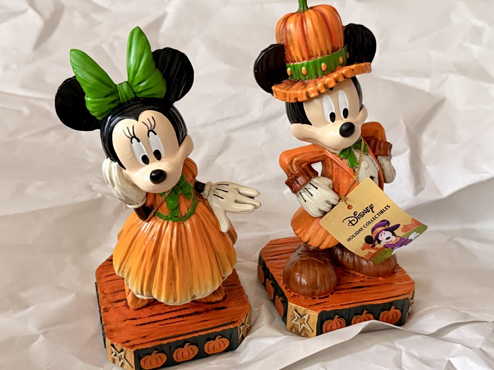Disney Mickey & Minnie Mouse Fall Thanksgiving Pumpkin Figurine Set TikTok Viral Disney Mickey & Minnie Mouse Fall Thanksgiving Pumpkin Figurine Set TikTok Viral
