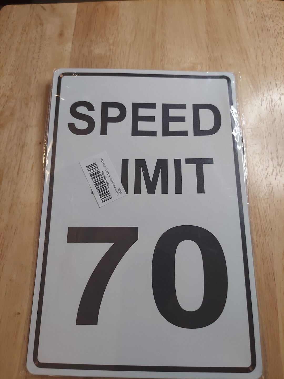 Speed Limit 70 - 8" x 12" Aluminum Sign - Street Sign, Road Sign, Transportation