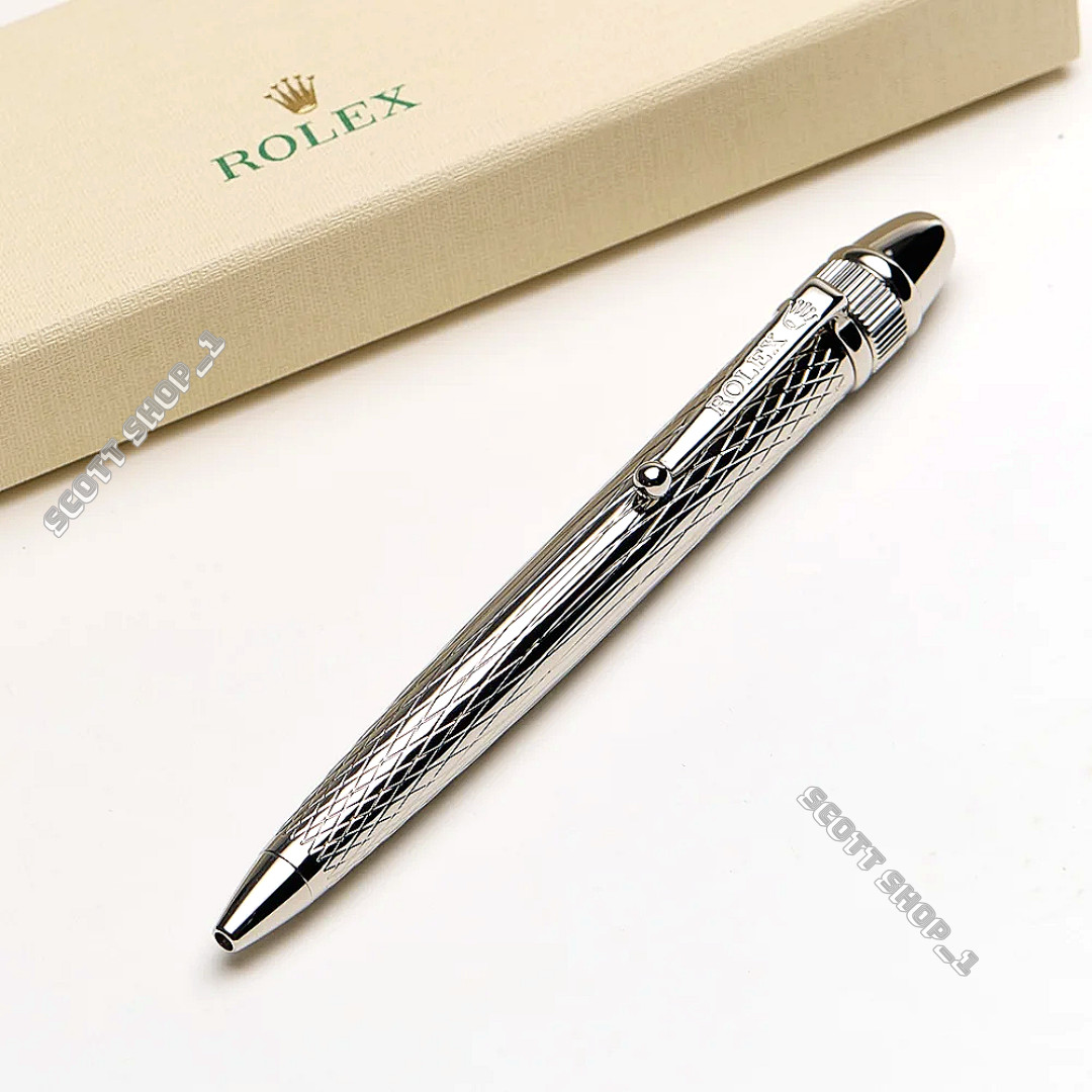Rolex Elegant Silver Ballpoint Pen Luxury Executive VIP Gift Box Rare Rolex Elegant Silver Ballpoint Pen Luxury Executive VIP Gift Box Rare