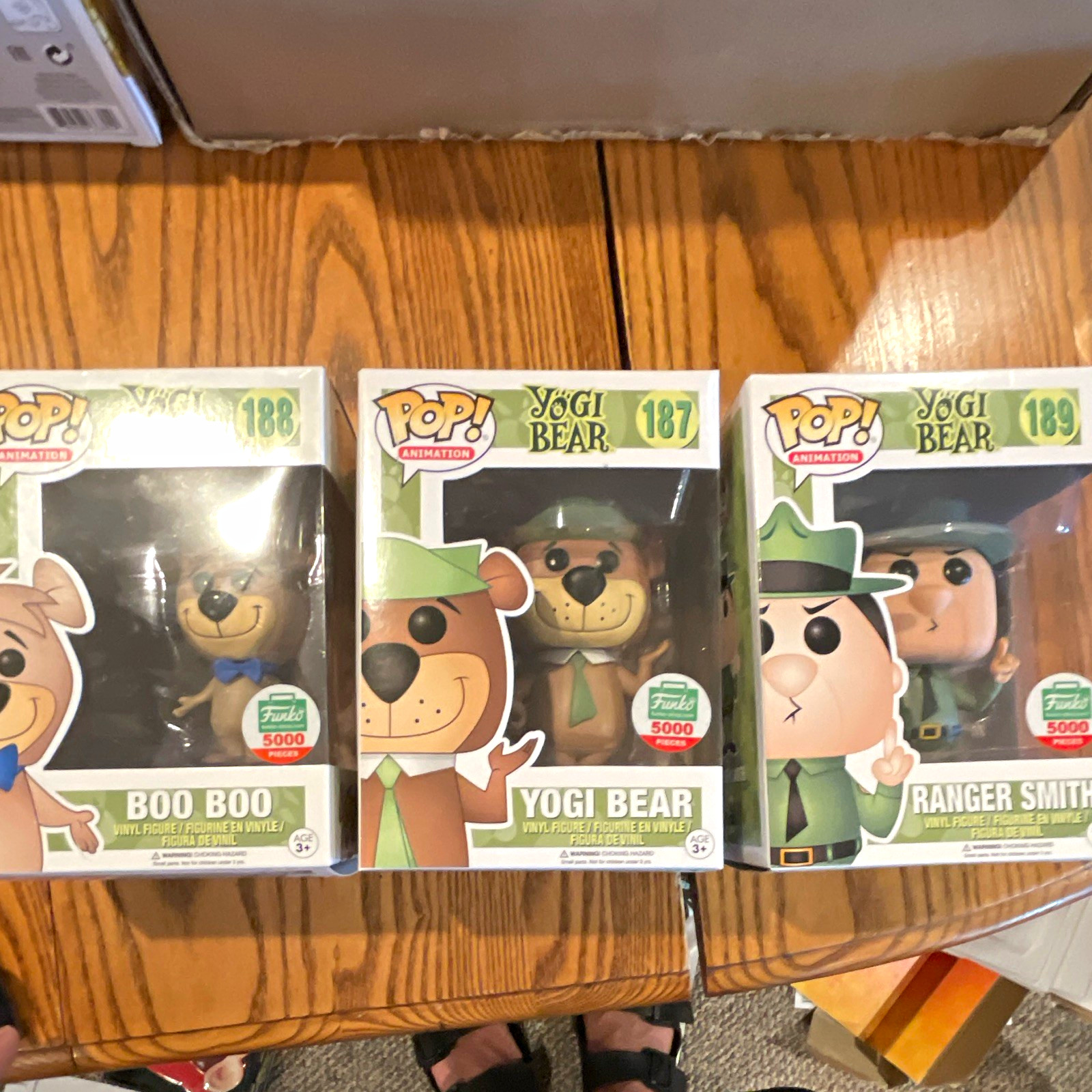 Funko Pop Animation Yogi Bear Lot of 3 Boo Boo Yogi Bear Ranger Smith 187-189 Funko Pop Animation Yogi Bear Lot of 3 Boo Boo Yogi Bear Ranger Smith 187-189
