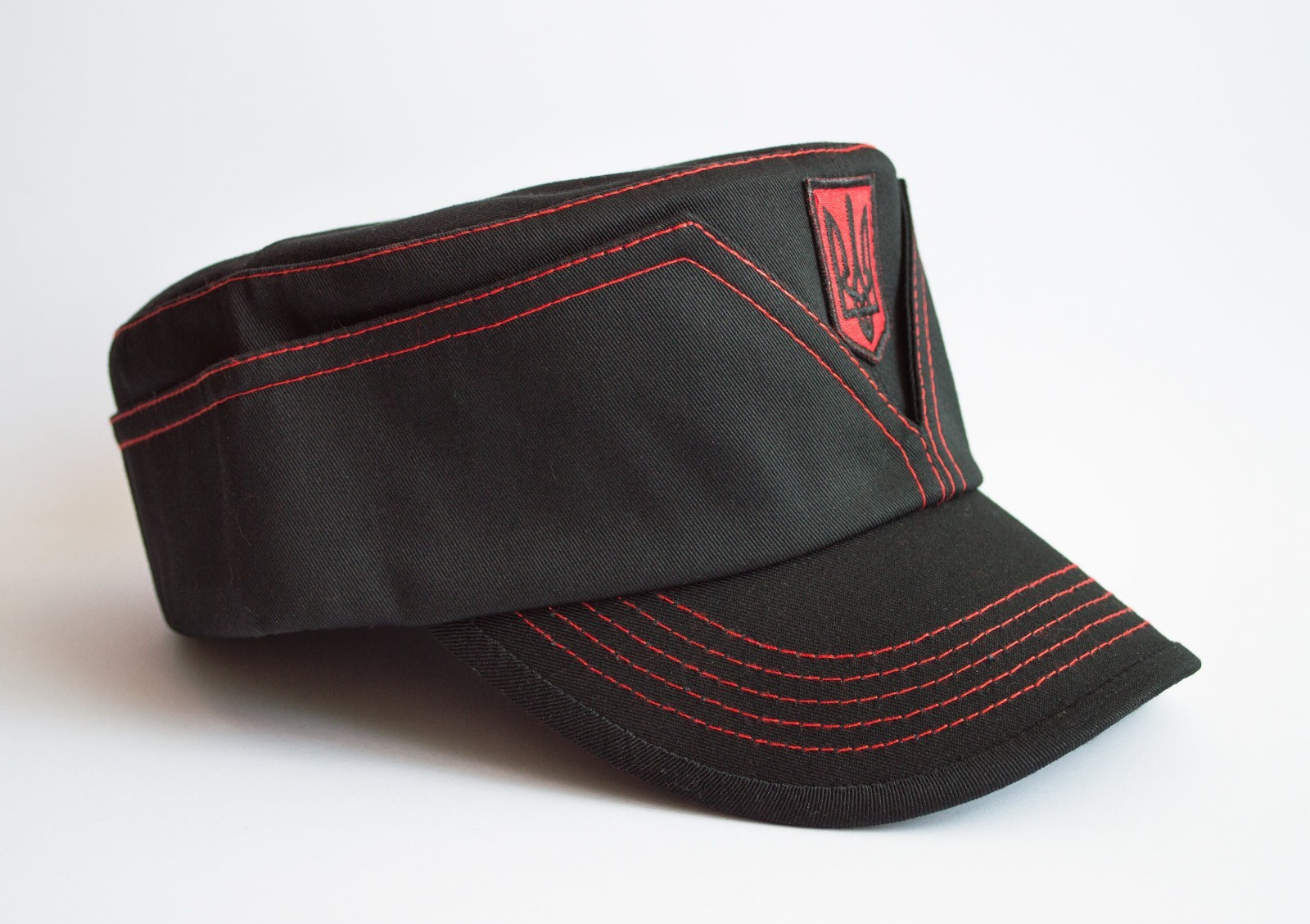 Ukrainian Military Cap, Ukraine Army Hat Mazepynka. Black & Red. Size 56 - 61 Ukrainian Military Cap, Ukraine Army Hat Mazepynka. Black & Red. Size 56 - 61