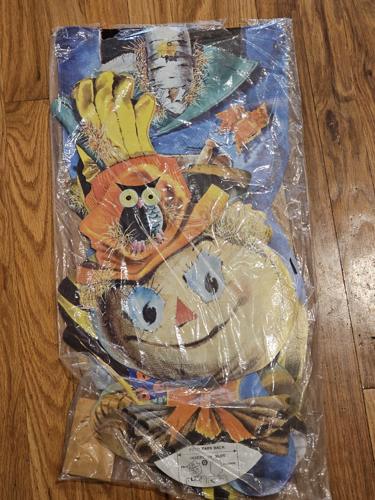 Vintage 1960s NIP Dennison Scarecrow 56" Halloween Jointed Dancing Die-Cut NEW Vintage 1960s NIP Dennison Scarecrow 56" Halloween Jointed Dancing Die-Cut NEW