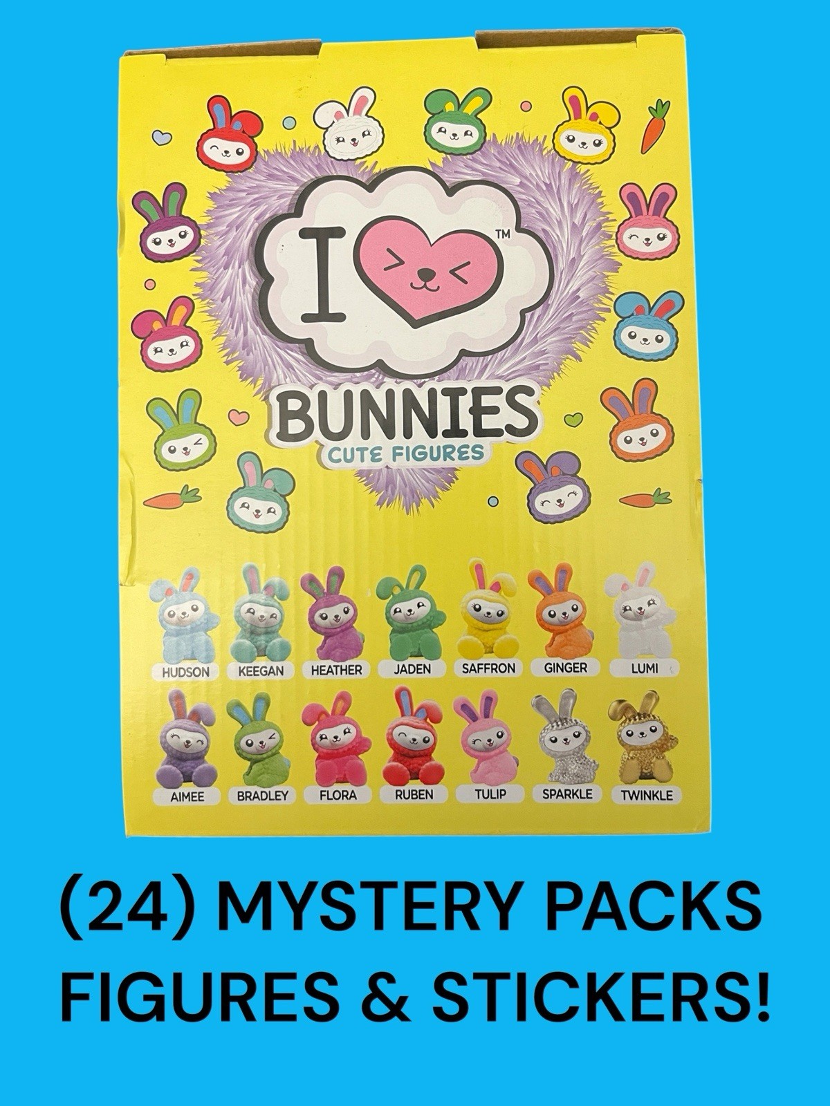 2022 Topps I LOVE FUZZY BUNNIES Box of 24 Sealed Packs and Figures & Stickers 2022 Topps I LOVE FUZZY BUNNIES Box of 24 Sealed Packs and Figures & Stickers