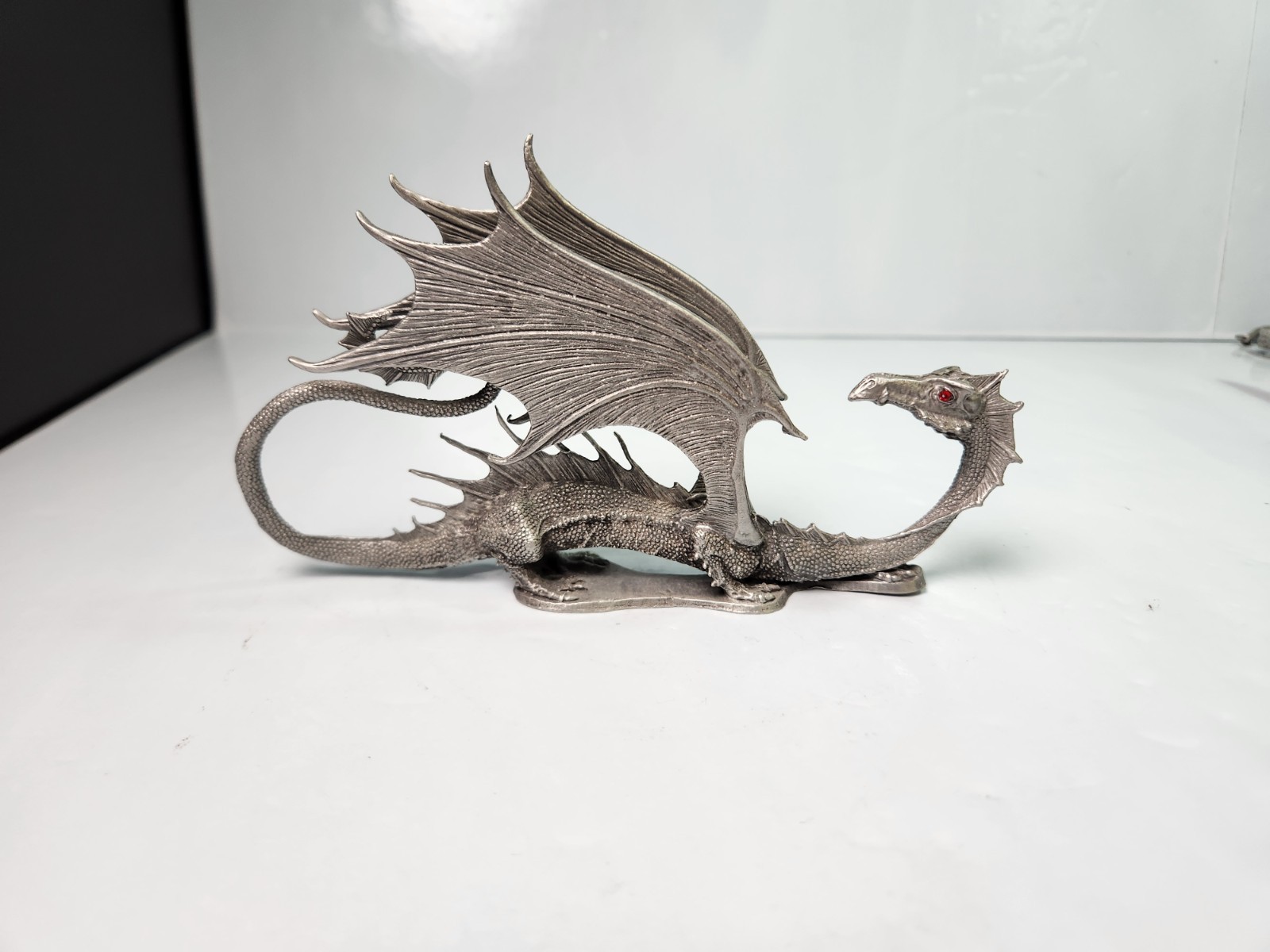 Vintage Ral Partha Pewter Winged Dragon D&D Dungeons & Dragons 86 Red Eyes RARE Vintage Ral Partha Pewter Winged Dragon D&D Dungeons & Dragons 86 Red Eyes RARE