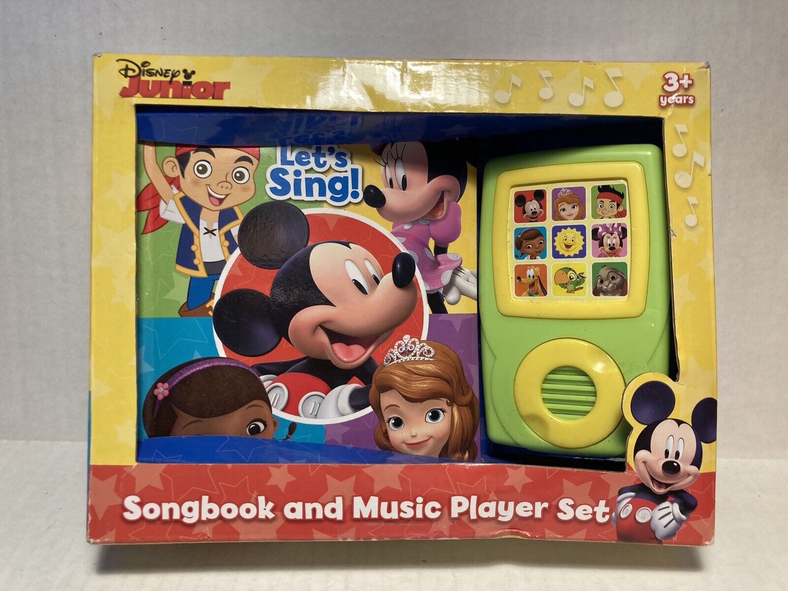 Disney Junior Let's Sing Songbook and Music Player Set 15 Songs Mickey Mouse