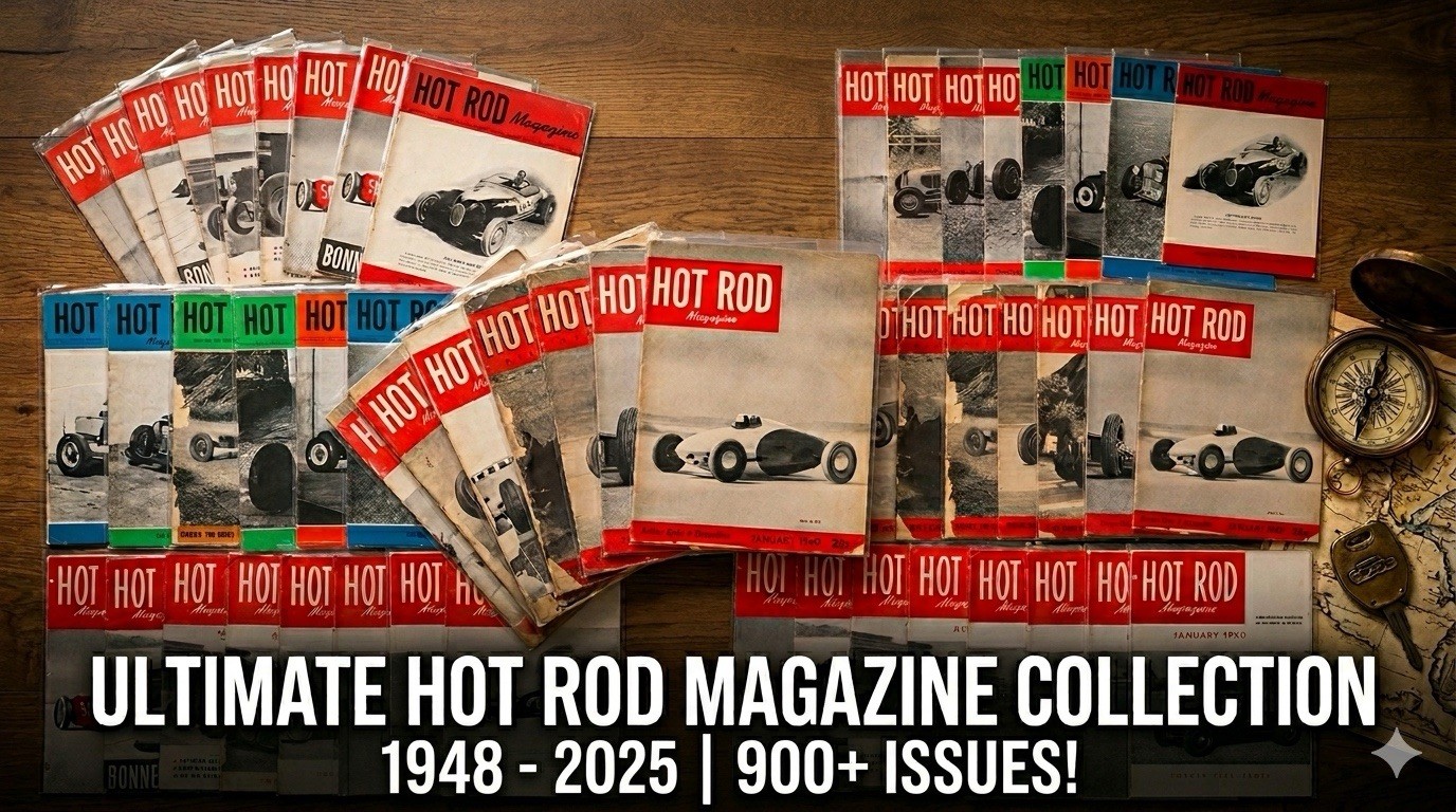1948-2025 Hot Rod Magazine Collection Massive Lot Over 900 Issues 1948-2025 Hot Rod Magazine Collection Massive Lot Over 900 Issues