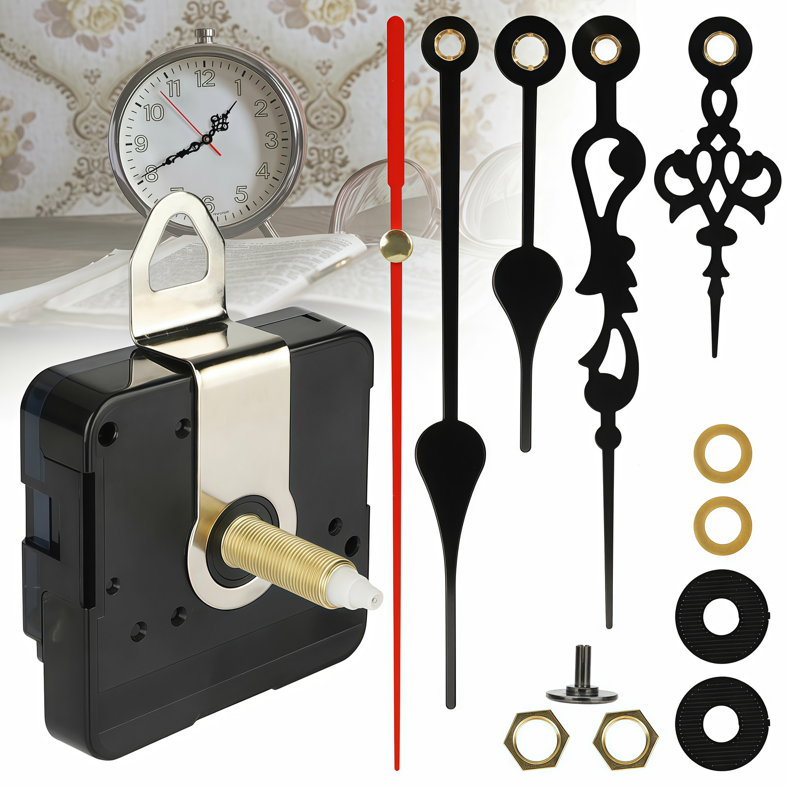 DIY Clock Parts Movement Quartz Mechanism Wall Replacement Repair Tool Hands Kit DIY Clock Parts Movement Quartz Mechanism Wall Replacement Repair Tool Hands Kit