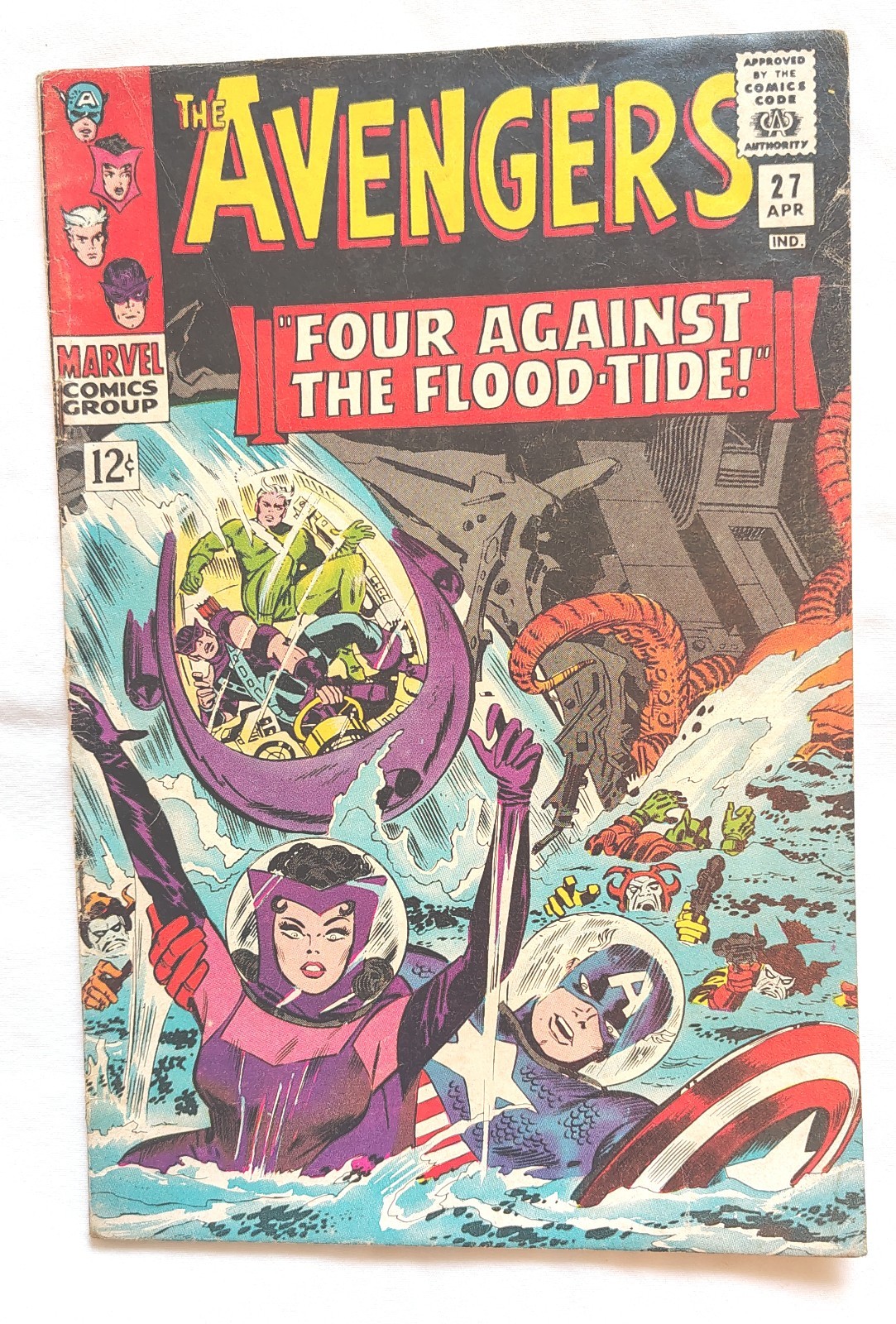Avengers #27 1966 Vintage Marvel Comic Captain America Scarlet Witch Hawkeye Avengers #27 1966 Vintage Marvel Comic Captain America Scarlet Witch Hawkeye