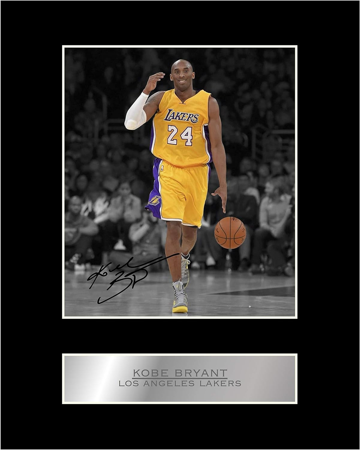 Kobe Bryant Print Signed Mounted Photo Display Printed Autograph Picture Print