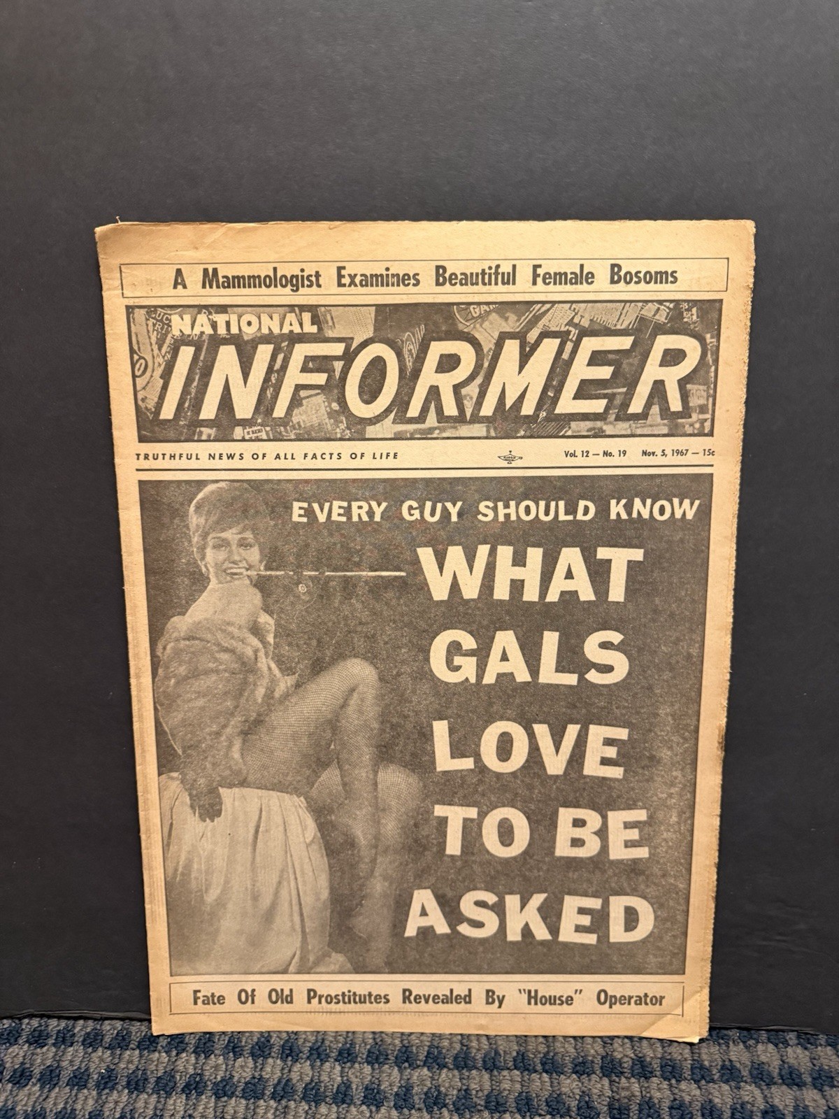 1967 Nov 5th National Informer Newspaper, What Gals Love to be Asked (VRN10K) 1967 Nov 5th National Informer Newspaper, What Gals Love to be Asked (VRN10K)