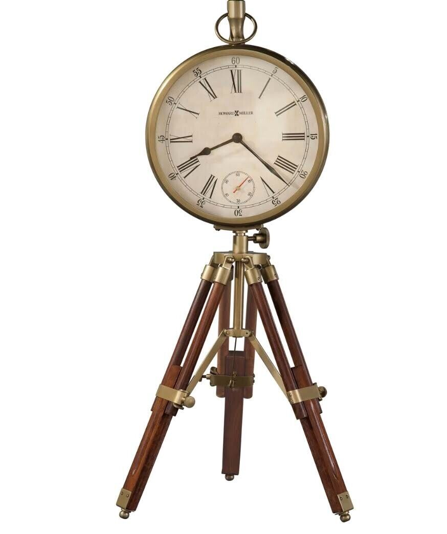BNIB Howard Miller - Tripod Clock - Time Surveyor 635-192 (MSRP: $350)