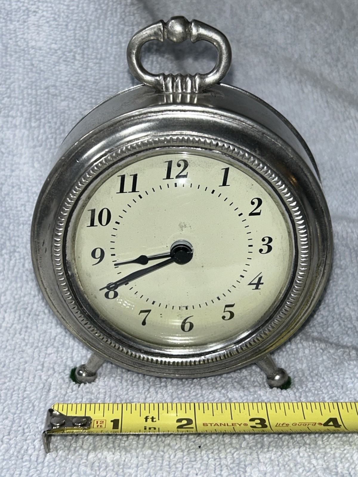 Cosi Tabellini Clock Match Pewter Clock Cosi Tabellini Clock Italy, For Repair Cosi Tabellini Clock Match Pewter Clock Cosi Tabellini Clock Italy, For Repair