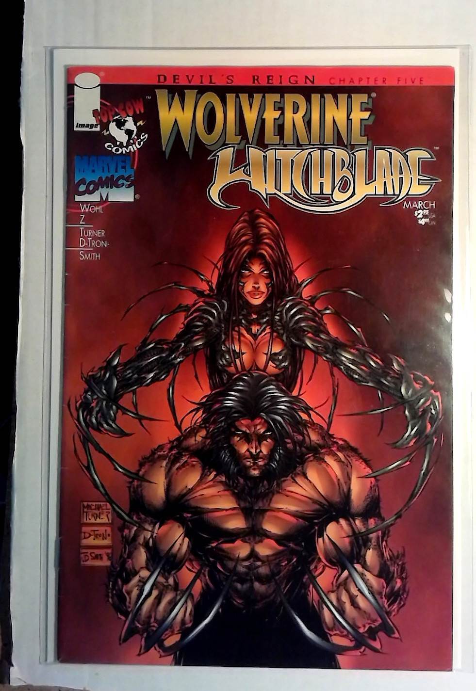 Wolverine/Witchblade #1 Image Comics (1997) Devil's Reign 1st Print Comic Book