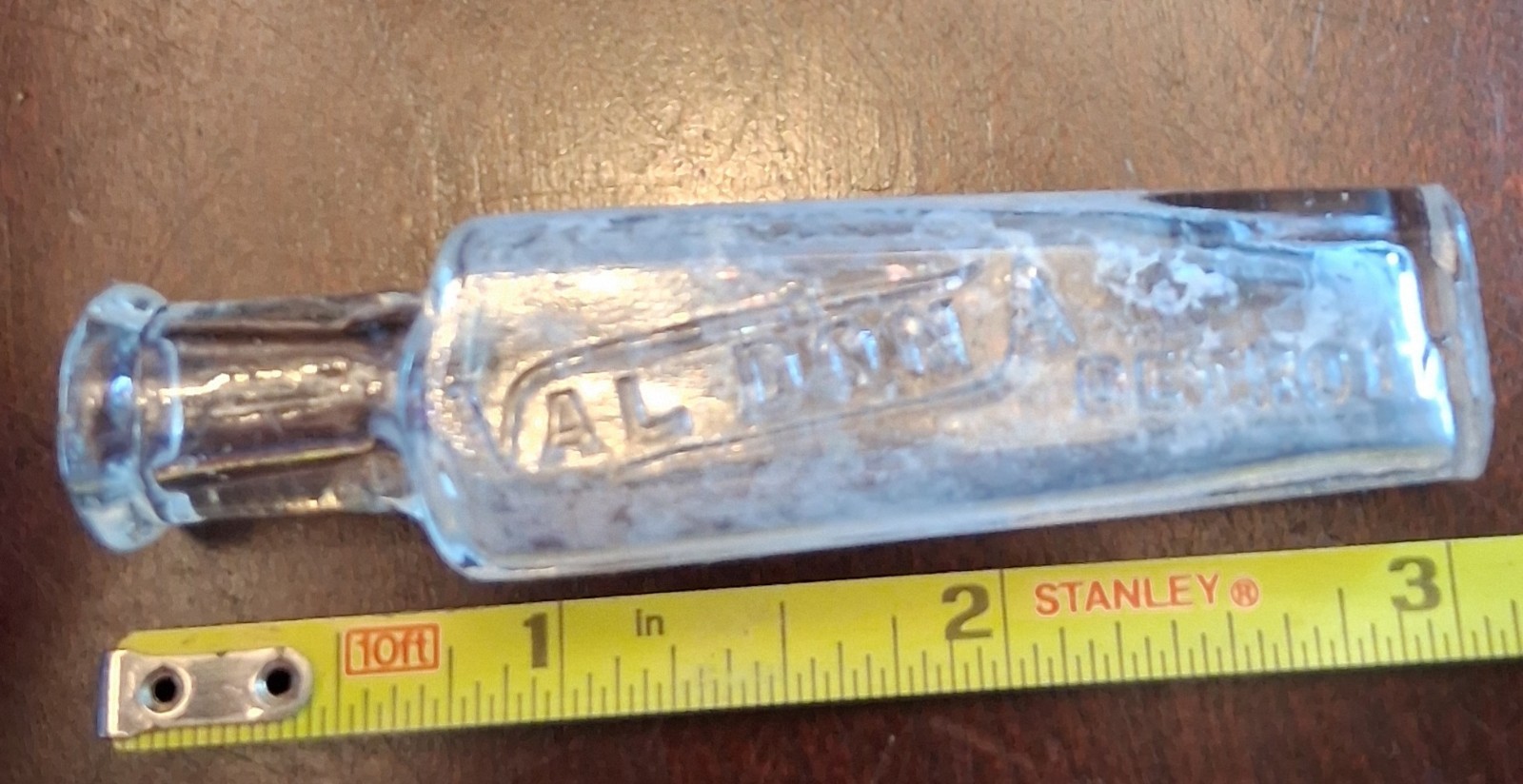 Vintage Val-Don-A Detroit MI Glass Medicine Bottle Antique Cushing OK YARD FIND Vintage Val-Don-A Detroit MI Glass Medicine Bottle Antique Cushing OK YARD FIND