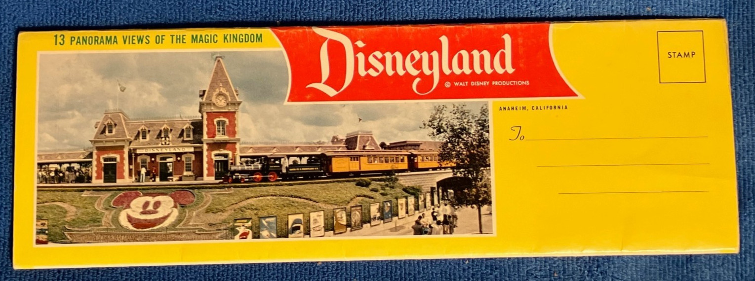 Vintage 1960's "Disneyland" Park Souvenir Panorama Postcard Booklet Vintage 1960's "Disneyland" Park Souvenir Panorama Postcard Booklet
