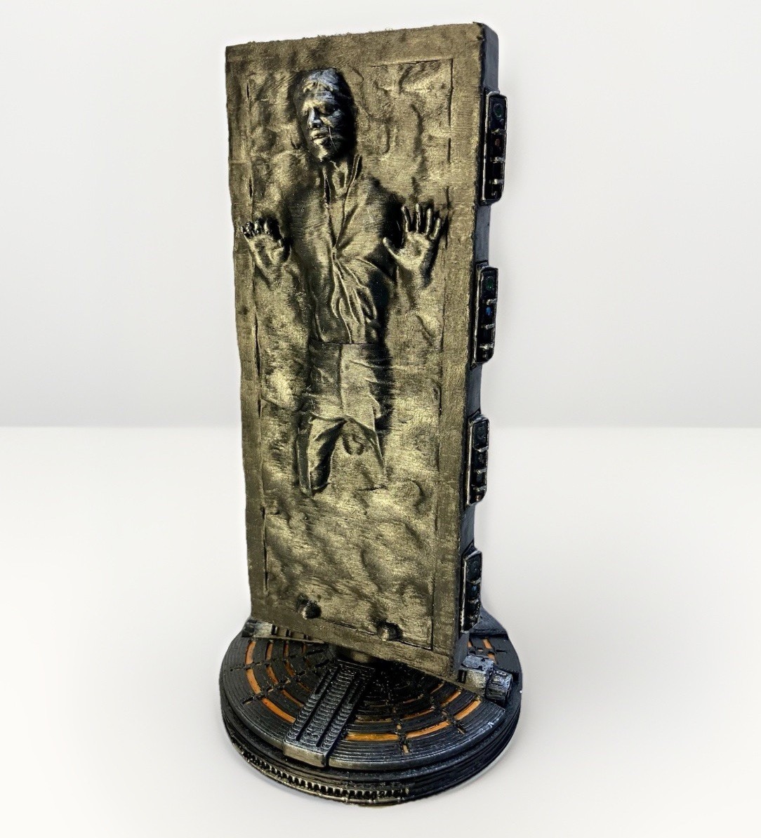 Star Wars Han Solo In Carbonite Hand Painted Statue 8 Inches Tall For Display Star Wars Han Solo In Carbonite Hand Painted Statue 8 Inches Tall For Display