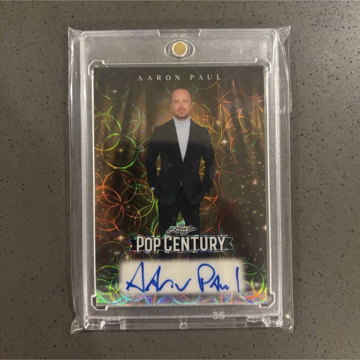 1 of 1 Leaf Pop Century Aaron Paul breaking bad Autograph Card BA-AP1