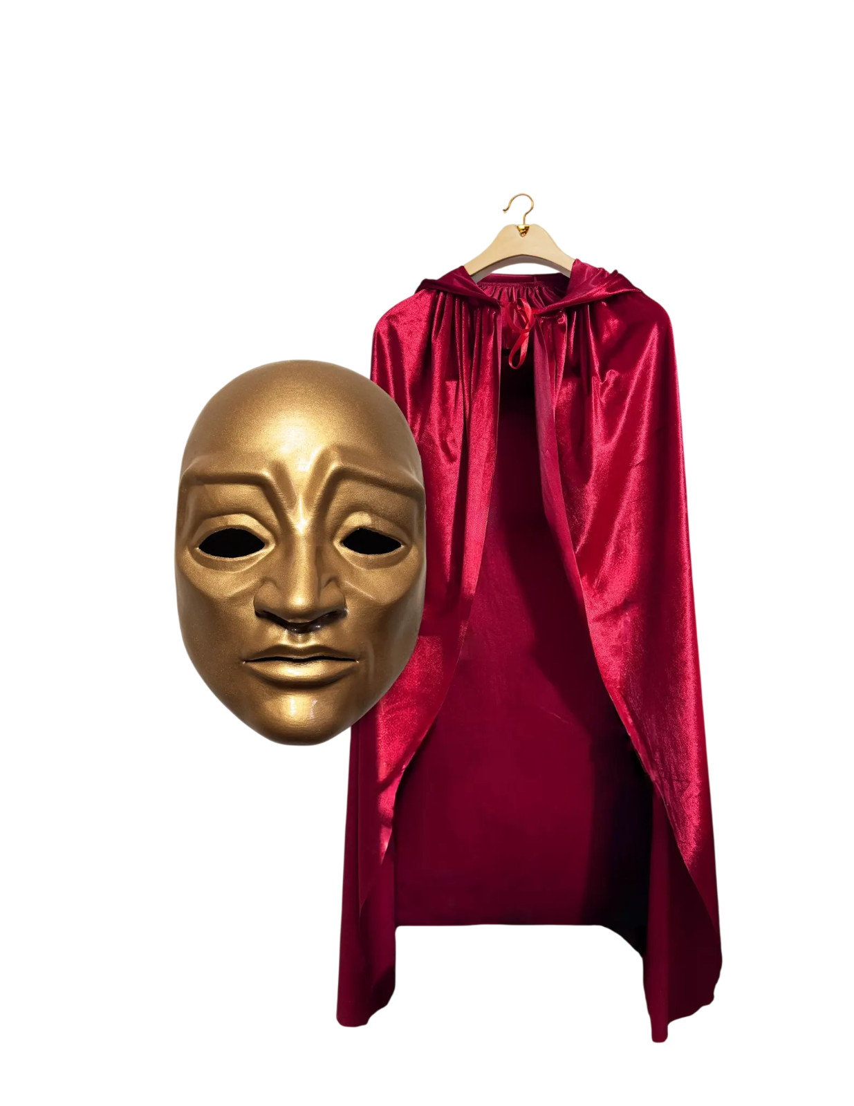 ZAIN Handmade Eye Wide Shut Mask & Red Velvet Cloak Venetian Masquerade Costume ZAIN Handmade Eye Wide Shut Mask & Red Velvet Cloak Venetian Masquerade Costume