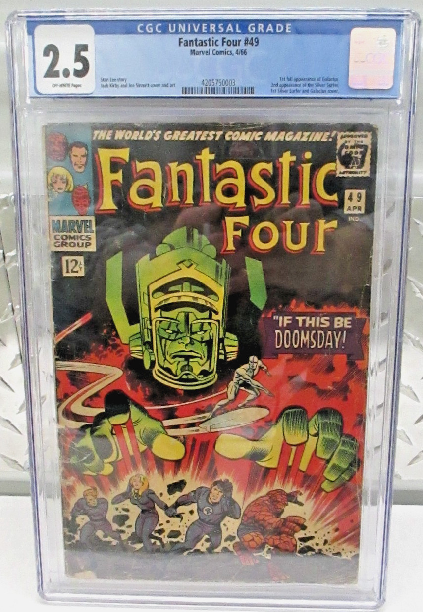 FANTASTIC FOUR #49 CGC 2.5 1st Galactus First Silver Surfer Cover Marvel Comics FANTASTIC FOUR #49 CGC 2.5 1st Galactus First Silver Surfer Cover Marvel Comics