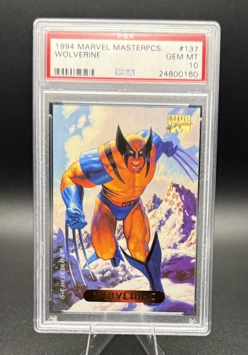 1994 MARVEL MASTERPIECES #137 WOLVERINE PSA 10 Rare 1994 MARVEL MASTERPIECES #137 WOLVERINE PSA 10 Rare