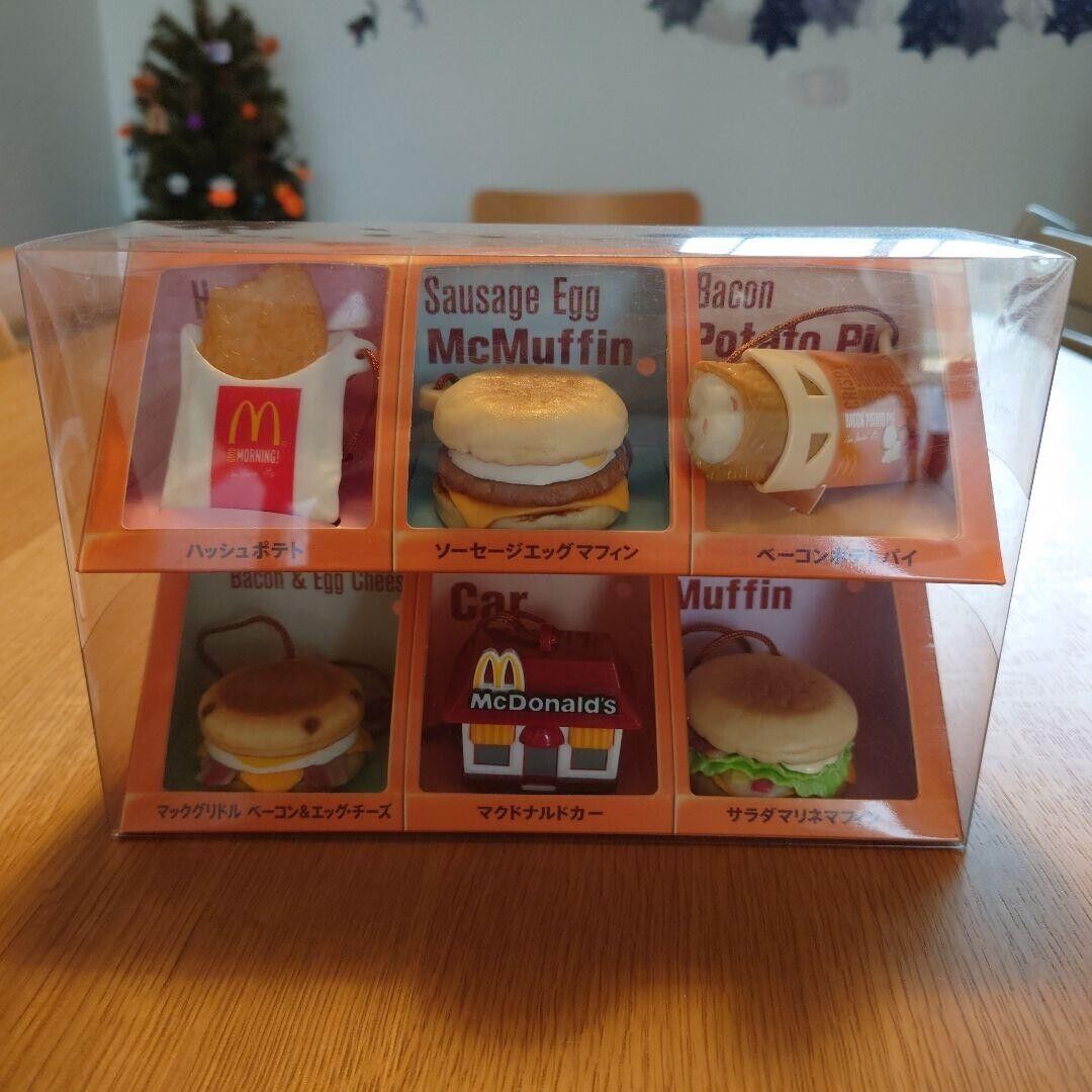 McDonald\'s Food Strap 6 Pieces Hood Set Limited Edition Rare Import From Japan