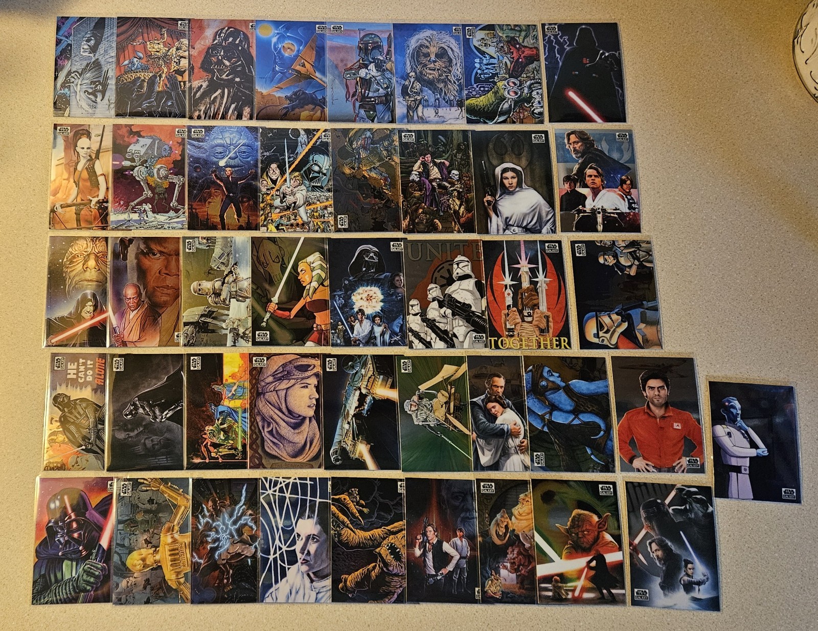 2021 Topps Chrome Star Wars Galaxy (43-Card) Base LOT - No Duplicates 🔥 2021 Topps Chrome Star Wars Galaxy (43-Card) Base LOT - No Duplicates 🔥