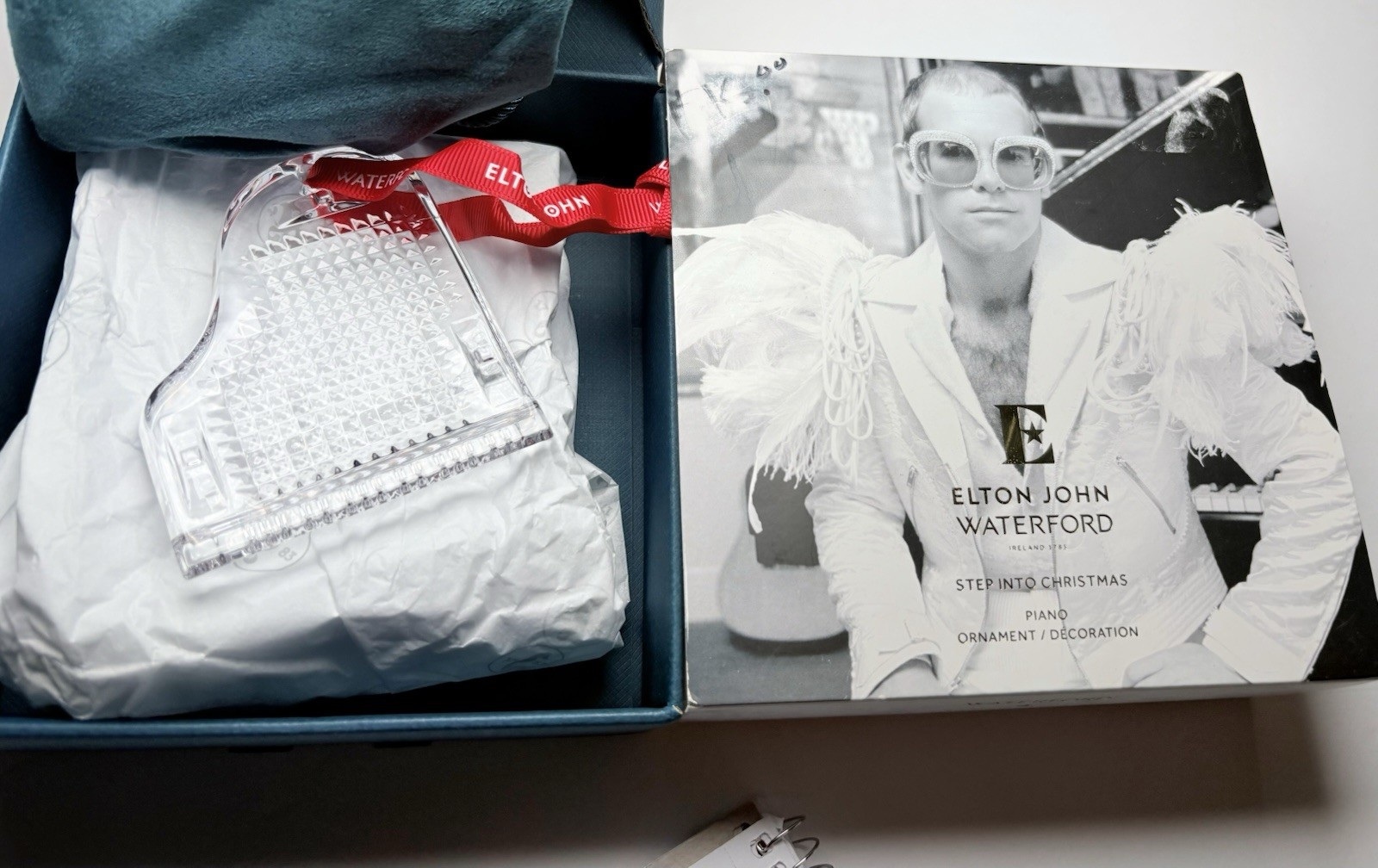 Waterford crystal 2025 Elton John Piano ornament NEW in box Gift