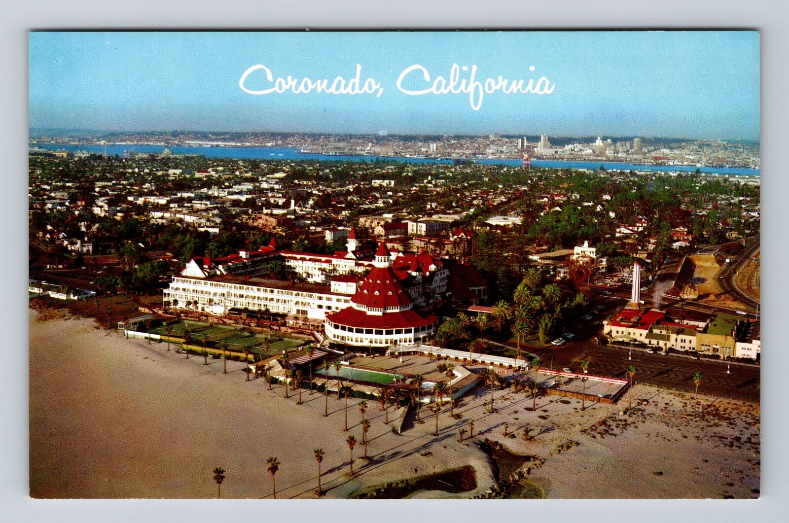 Coronado CA-California, Hotel Del Coronado, Coronado Beach Vintage Postcard