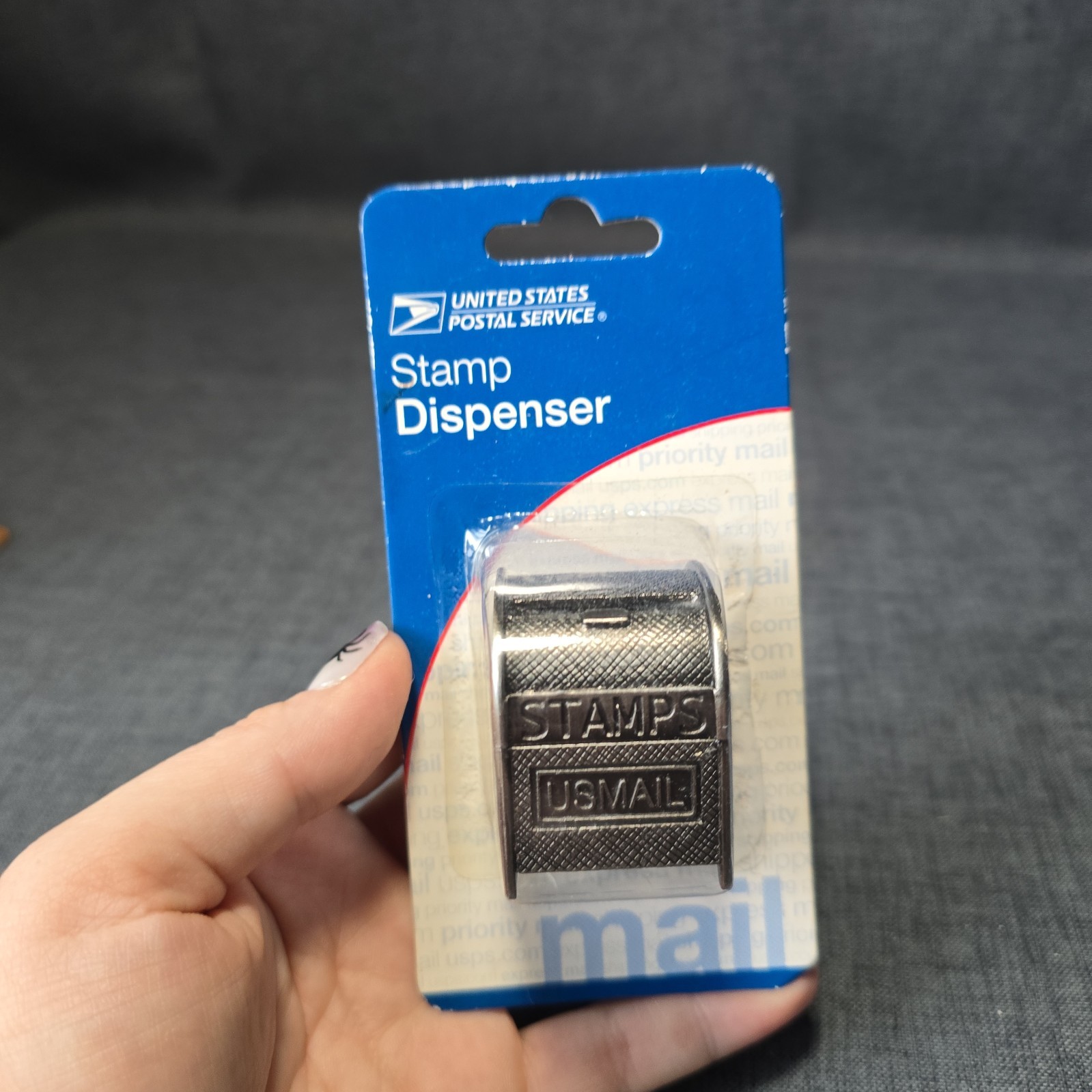 New USPS Postal US Mailbox Stamp Roll Dispenser 2009 Metal Holder Post Office New USPS Postal US Mailbox Stamp Roll Dispenser 2009 Metal Holder Post Office