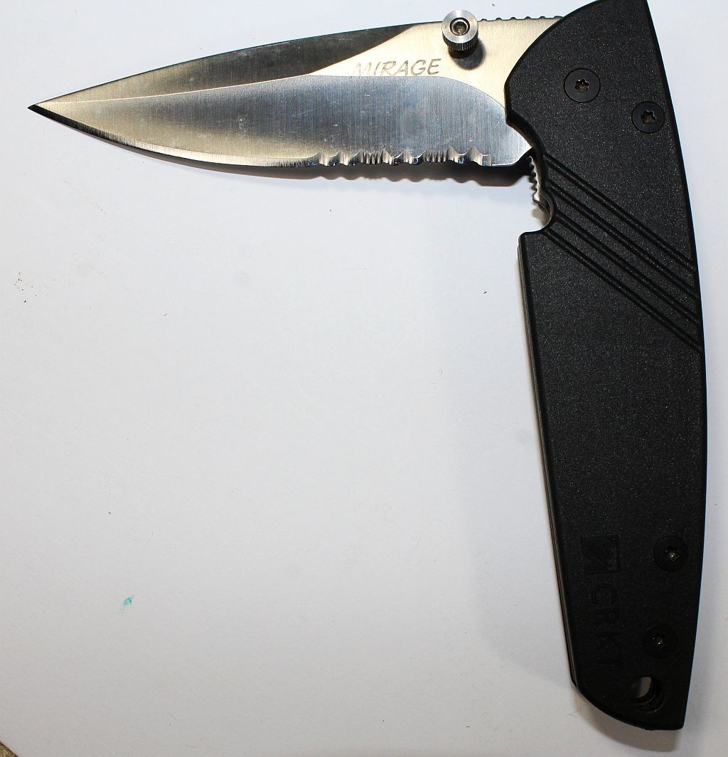 CRKT 6713 Mirage Pocket Knife Hammond Design Partial Serrated Folding Knife CRKT 6713 Mirage Pocket Knife Hammond Design Partial Serrated Folding Knife
