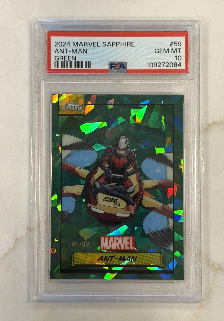 Topps 2024 Marvel Sapphire Marvel Ant-Man Green #59 /99 PSA 10 (PSA)