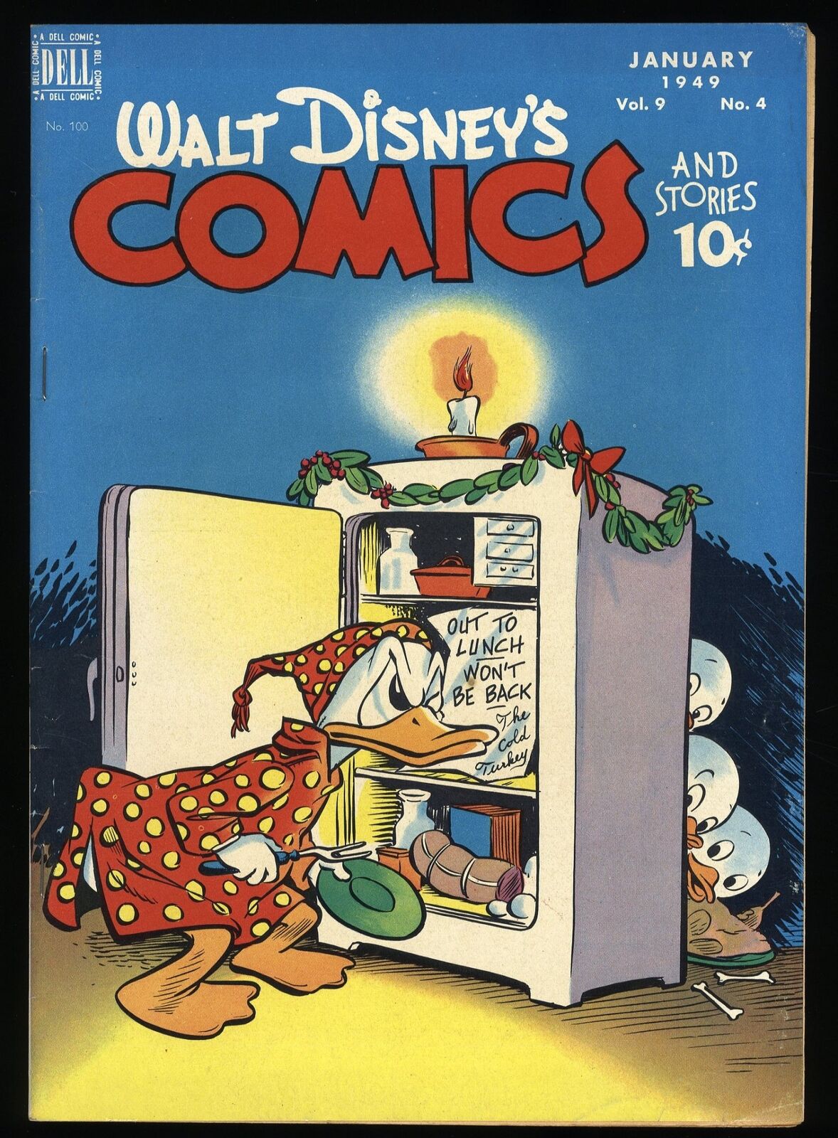 Walt Disney\'s Comics And Stories #100 VF- 7.5 Donald Duck Kelly Carl Barks Art