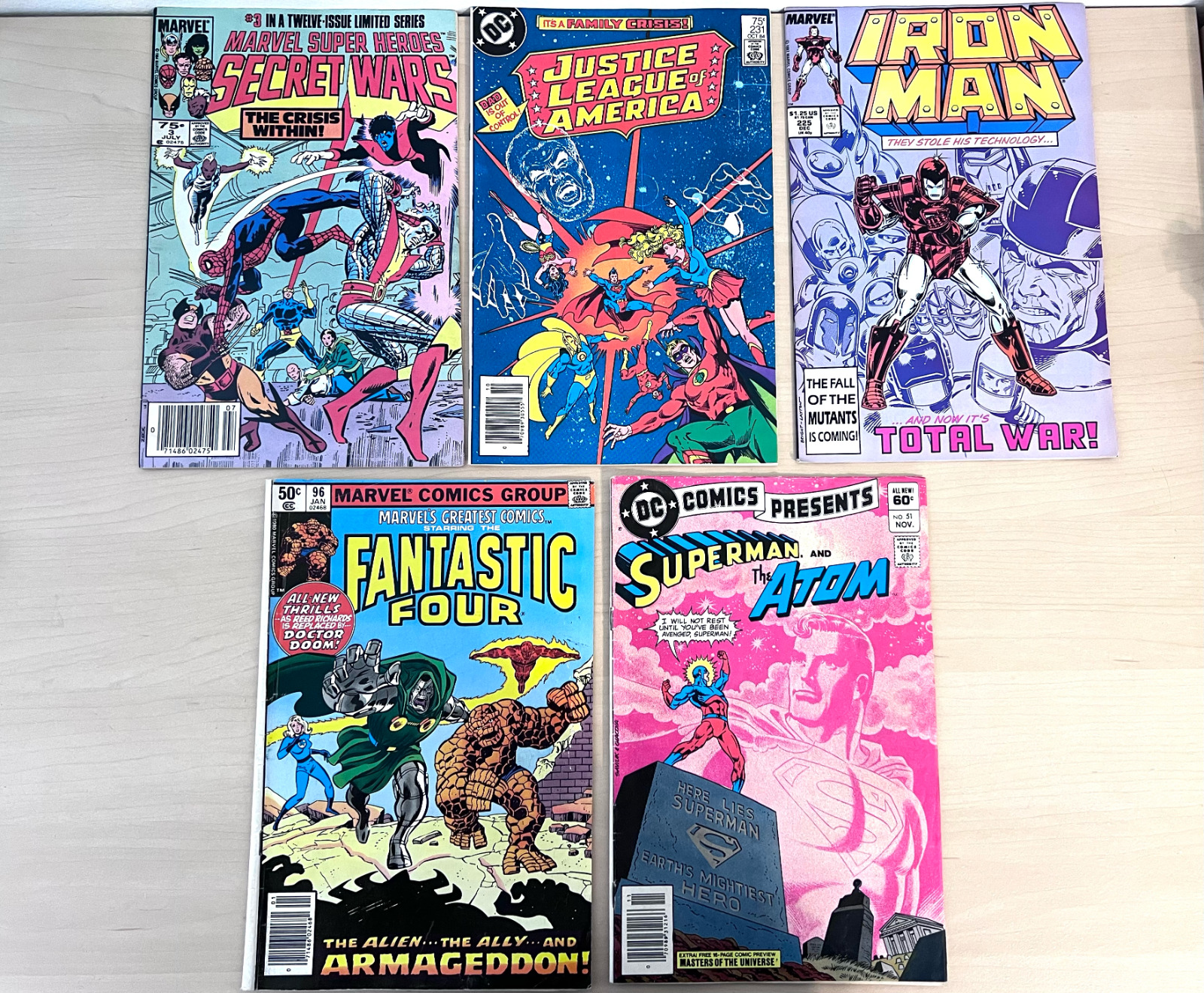 Vintage MARVEL & DC Comic Books Lot of 5