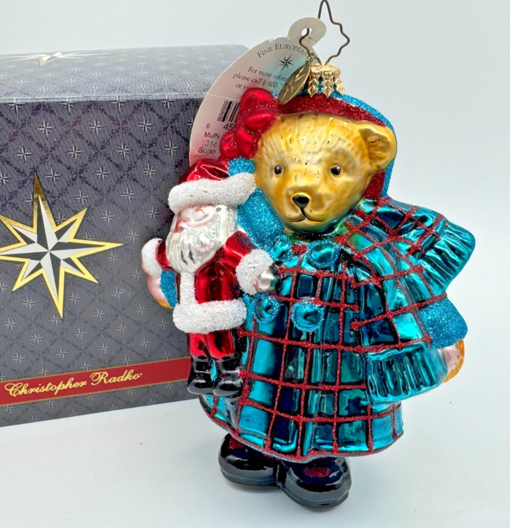 Rare VTG Christopher Radko Muffy Miracle on 34th Street Ornament w/ tag and box Rare VTG Christopher Radko Muffy Miracle on 34th Street Ornament w/ tag and box