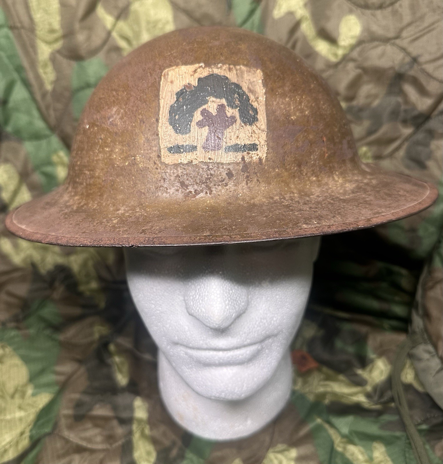 WWI 26th Infantry Division M1917 Helmet Original (Please read Description) WWI 26th Infantry Division M1917 Helmet Original (Please read Description)