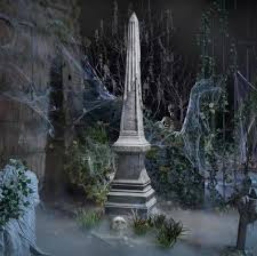 👻8 Ft Obelisk Tower Halloween Decoration With Rest In Peace Base🎃 👻8 Ft Obelisk Tower Halloween Decoration With Rest In Peace Base🎃
