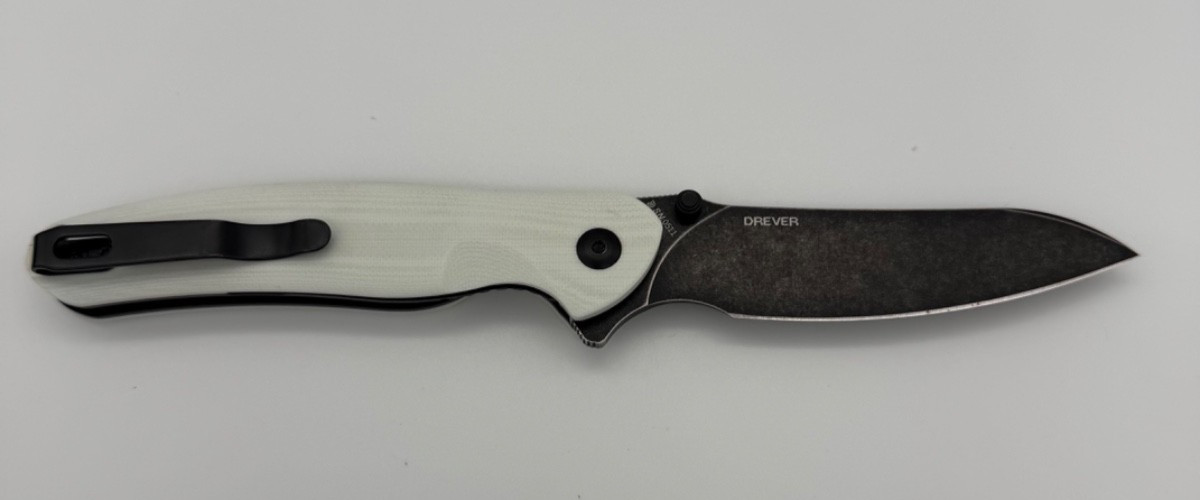 Olight OKnife Drever Limited Edition White Folding Knife Liner Lock 3.49" NEW