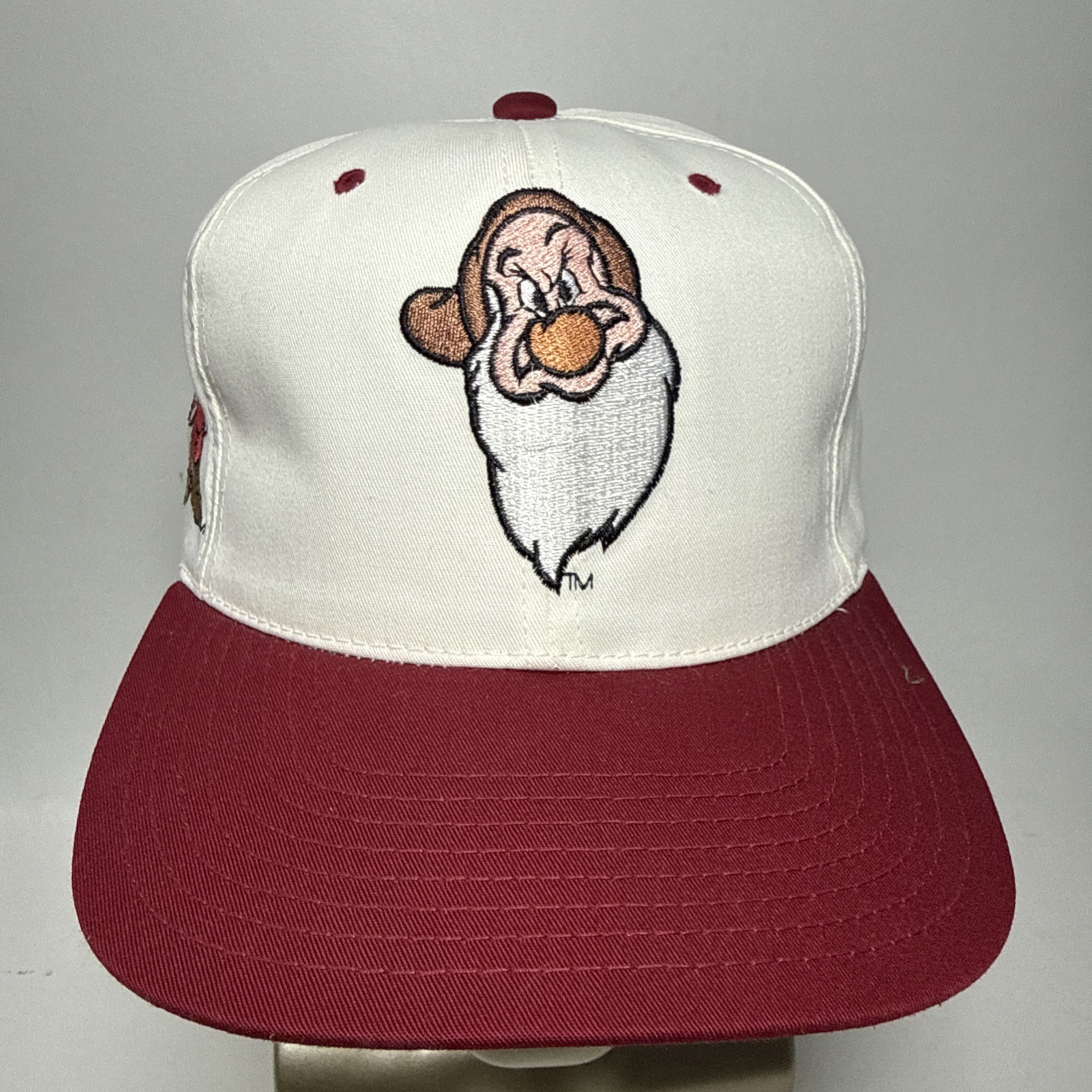 Vintage 90s Disney American Needle Block Head Hat Grumpy Seven Dwarves Snap Back Vintage 90s Disney American Needle Block Head Hat Grumpy Seven Dwarves Snap Back